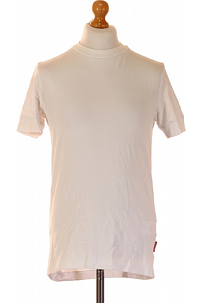 JOOP! Pánské bavlněné tričko bílé basic s krátkým rukávem se stojáčkem Vel. m | JOOP! | obrázek 2