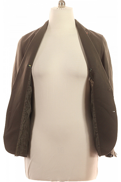 Pánské hnědé viskózové volnočasové sako jednořadé na běžné nošení Vel. 50 | Unimoda | obrázek 4