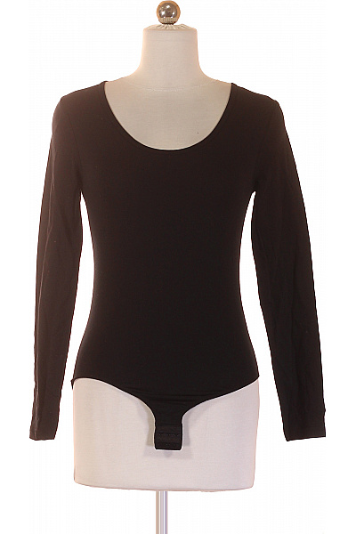 Vivance Dámské černé Body S Dlouhým Rukávem A Kulatým Výstřihem Basic Vel. 36/38