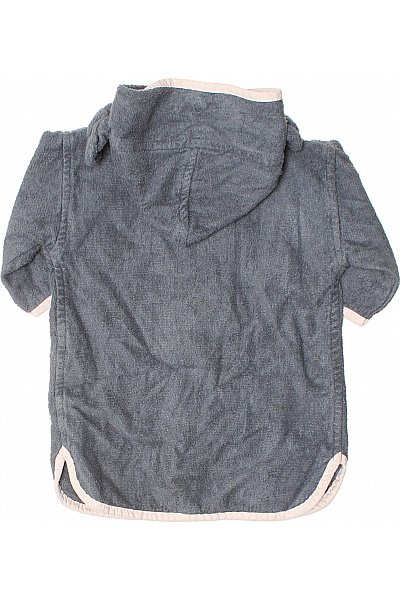 Dětská Chlapecká Šedá Mikina Kapuce Terrycloth Zapínání Knoflíky Vel. 1/2roky | Unimoda | obrázek 3