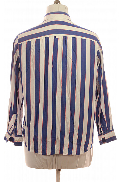 STUDIO SEIDENSTICKER Pánská dlouhý rukáv košile modrá bílá pruhovaná ležérní retro Vel. XL | STUDIO SEIDENSTICKER | obrázek 3