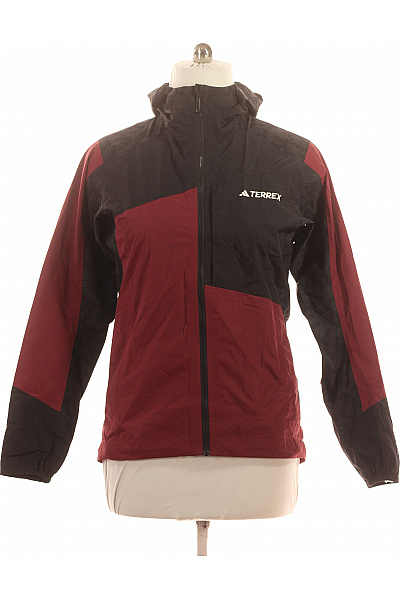 ADIDAS Pánská sportovní outdoorová bunda Terrex vínová černá se zipem Vel. M | ADIDAS | obrázek 2