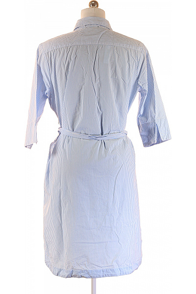 LAWRENCE GREY Dámské modré bílé pruhované košilové šaty s páskem volnočasové Vel. 44 | LAWRENCE GREY | obrázek 2