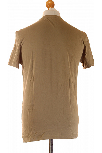 LACOSTE Pánské hnědé basic tričko s krátkým rukávem a krokodýlem Velikost M | LACOSTE | obrázek 2