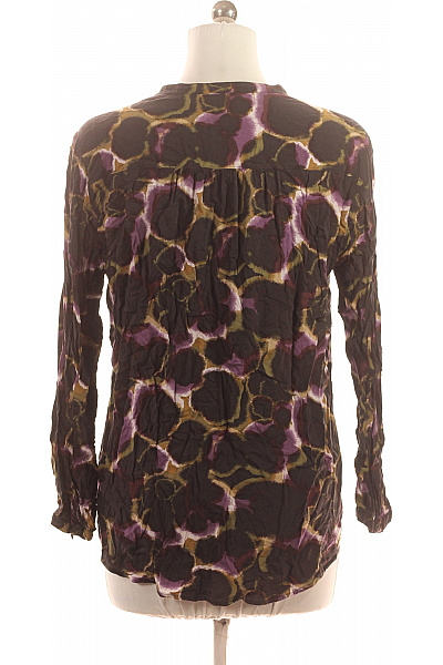 Cartoon Dámská tuniková halenka s dlouhým rukávem a výstřihem do V vzorovaná tmavá Velikost L | Cartoon | obrázek 2