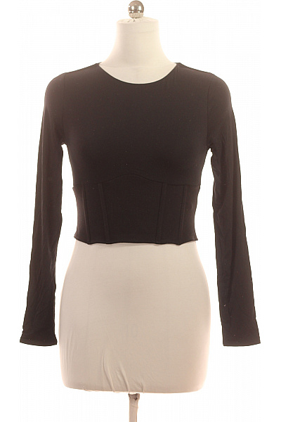 Guess Dámský černý crop top s dlouhým rukávem Vel. M | Guess | obrázek 2