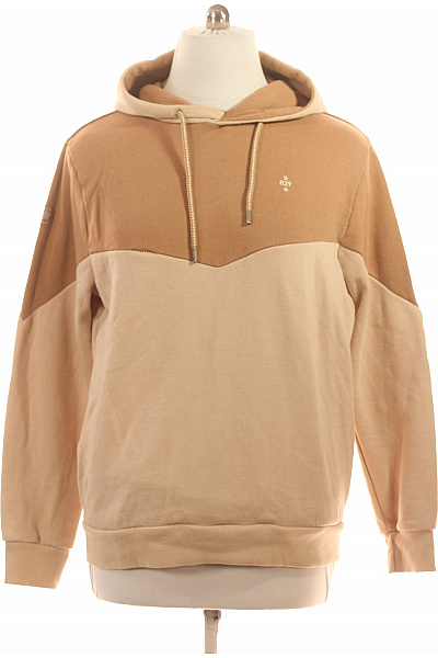 Eight2Nine Bavlněná Pánská Hoodie S Kapucí Přes Hlavu Dvoubarevná Streetwear Vel. XL