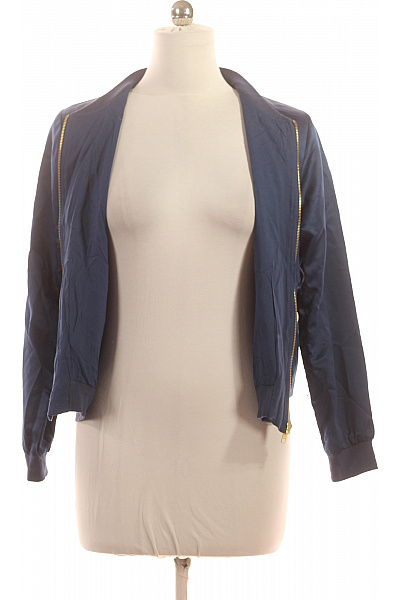 LAWRENCE GREY Dámská bomber bunda lesklá modrá přechodová na jaro podzim Velikost 36 | LAWRENCE GREY | obrázek 3