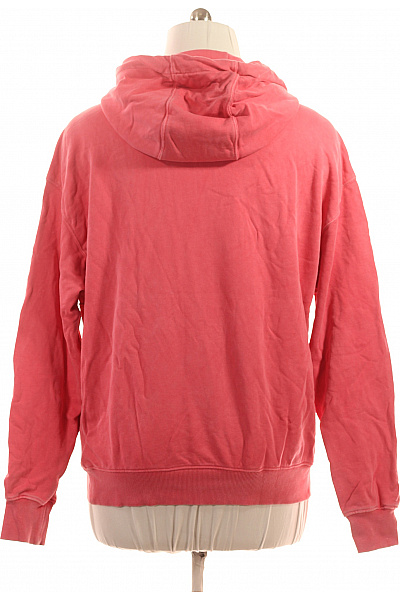 TOMMY HILFIGER Bavlněná Růžová Mikina Streetwear Oversized S Kapucí Klokaní Kapsou Velikost l | TOMMY HILFIGER | obrázek 3