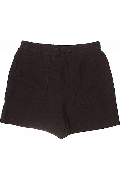 COMMA Černé Volnočasové Krátké šortky S Kapsami A Stahovací šňůrkou Vel. 40