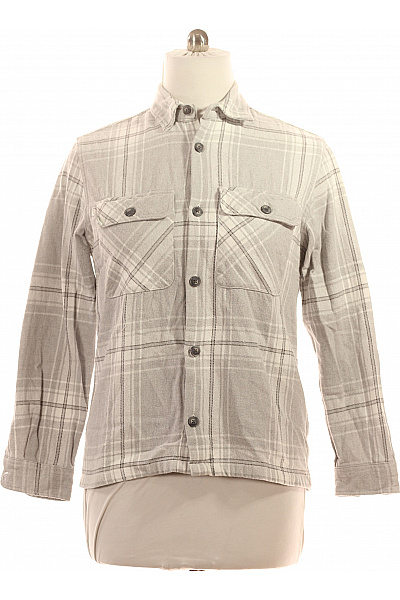 Jacky Luxury Pánská flanelová kostkovaná košile s dlouhým rukávem šedá ležérní Vel. l | Jacky Luxury | obrázek 2