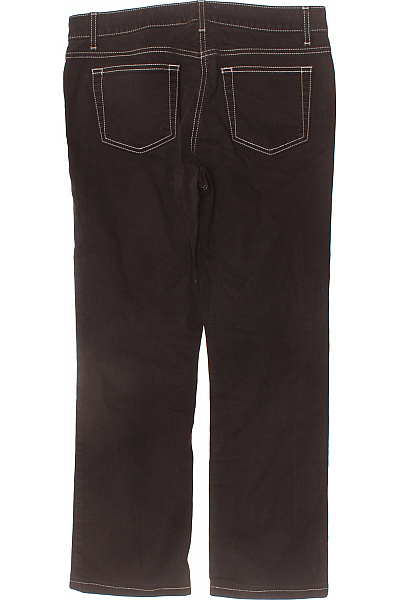 BODEN Dámské tmavě hnědé džíny rovné s bílou prošíváním Vel. M | BODEN | obrázek 2