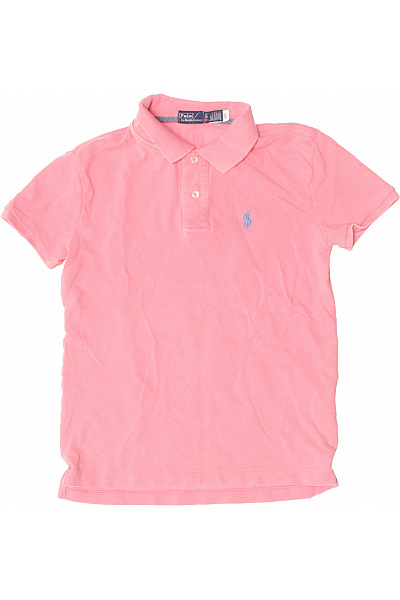 POLO CLUB Dámské Růžové Polo Tričko S Krátkým Rukávem A Výšivkou Vel. Xs
