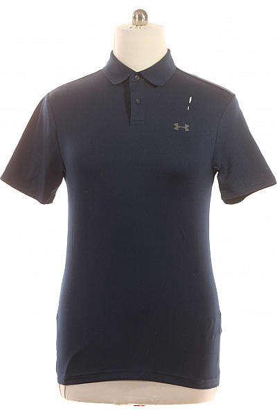 UNDER ARMOUR Pánské Tmavě Modré Sportovní Polo Tričko S Krátkým Rukávem Vel. S