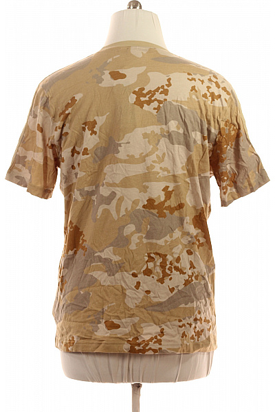 ADIDAS Pánské tričko krátký rukáv maskáčové béžové hnědé streetwear Velikost XL | ADIDAS | obrázek 3