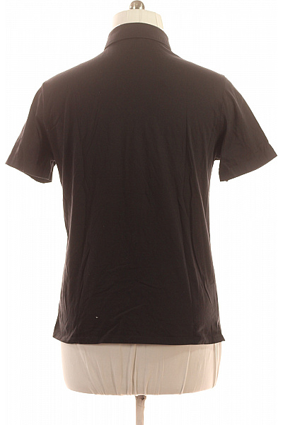 DESOTO Pánské černé polo tričko s krátkým rukávem basic jednobarevné Vel. xl | DESOTO | obrázek 2