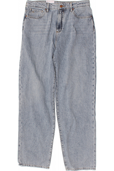 ARMANI Dámské Džíny Modré Volné Bavlněné Seprané Vel. 31R