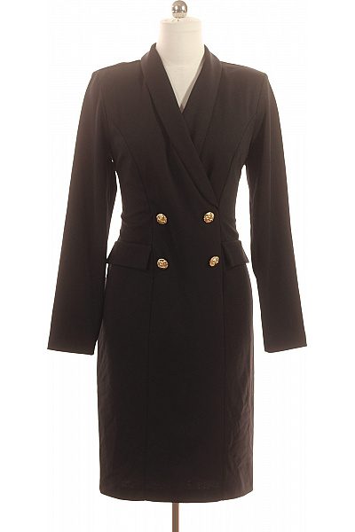 Joseph Ribkoff Černé blejzrové šaty s dlouhým rukávem elegantní business pod kolena jednobarevné Velikost 42 | Joseph Ribkoff | obrázek 2