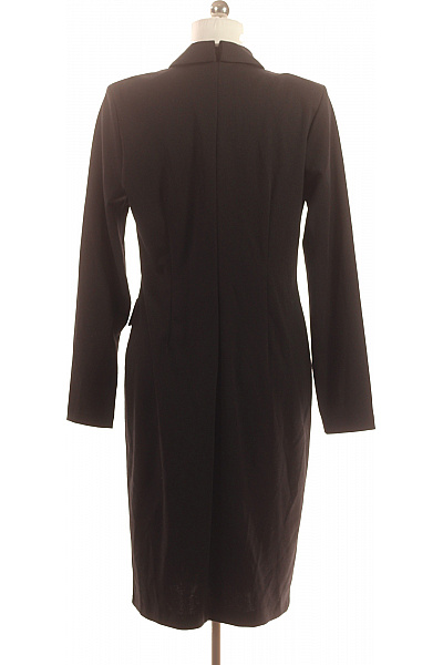 Joseph Ribkoff Černé blejzrové šaty s dlouhým rukávem elegantní business pod kolena jednobarevné Velikost 42 | Joseph Ribkoff | obrázek 3