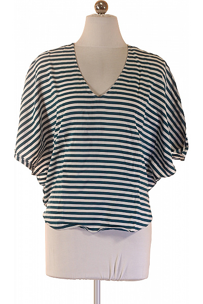 S.OLIVER Dámské Pruhované Tričko S Krátkým Rukávem Oversize Velikost S