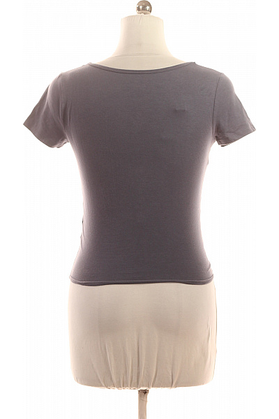 Hollister Dámské šedé basic tričko s krátkým rukávem a V výstřihem Velikost m | Hollister | obrázek 3