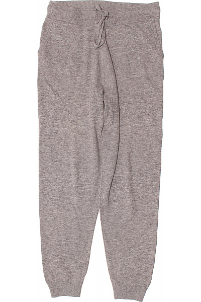 FYNCH-HATTON Dámské Pletené Tepláky S Kapsami Volné Pohodlné Na Doma šedé Vel. M