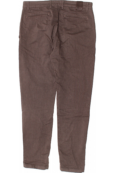 BOMBOOGIE Pánské hnědé chino kalhoty volnočasové rovné s puky Vel. 32 | BOMBOOGIE | obrázek 2