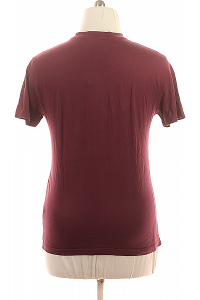 John Richmond Pánské tričko vínové s krátkým rukávem a nápisem Basic Vel. S | John Richmond | obrázek 2