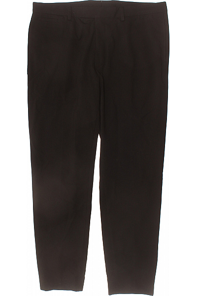 Strellson Pánské černé Oblekové Kalhoty Rovné Elegantní Business Vel. 52