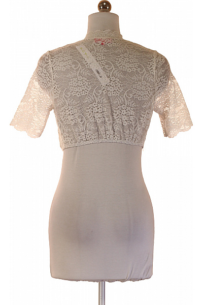 KRUGER Bolerko krajkové svatební s krátkým rukávem bílé Vel. 36 | KRUGER | obrázek 2