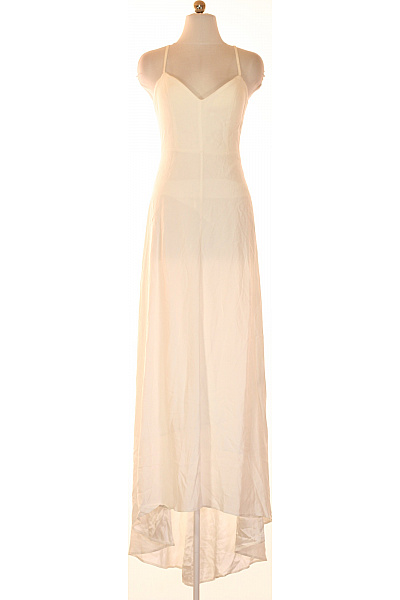IVY & OAK Bílé dlouhé šaty na ramínka elegantní společenské Vel. 38 | IVY & OAK | obrázek 2