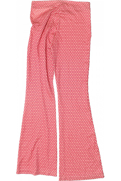 Smashed Lemond Růžové vzorované zvonové letní kalhoty s pružným pasem Vel. 40 | Smashed Lemond | obrázek 2