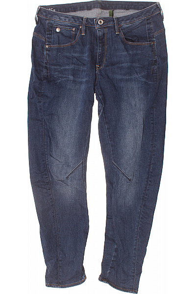 G-Star Pánské Tmavě Modré Džíny Rovné Seprané Strečové Klasické S Kapsami Vel. 30