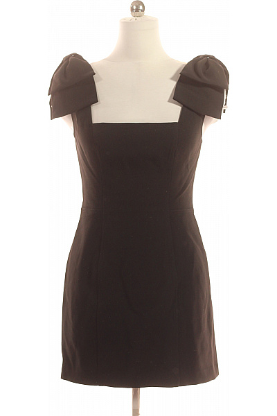 C/MEO COLLECTIVE Černé pouzdrové mini šaty s mašlemi elegantní polyesterové Velikost M | C/MEO COLLECTIVE | obrázek 2