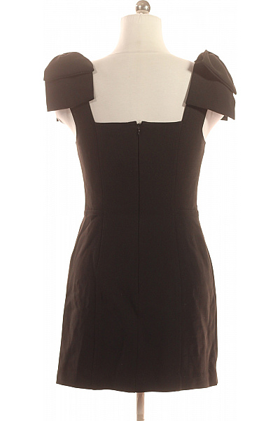 C/MEO COLLECTIVE Černé pouzdrové mini šaty s mašlemi elegantní polyesterové Velikost M | C/MEO COLLECTIVE | obrázek 3