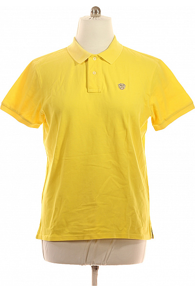 VERSACE Polo Tričko Žluté Jednobarevné S Krátkým Rukávem Basic Vel. XL | VERSACE | obrázek 2