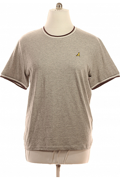 BRAVE SOUL Pánské šedé tričko s krátkým rukávem a výšivkou basic Vel. XL | BRAVE SOUL | obrázek 2