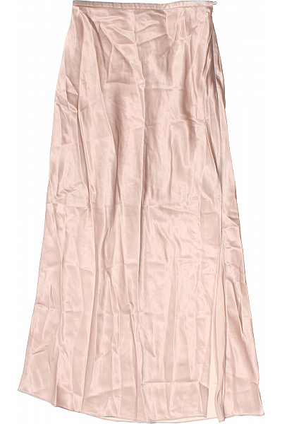 Calvin Klein Dámská dlouhá maxi saténová splývavá elegantní růžová sukně rozparkem Vel. 34 | Calvin Klein | obrázek 2