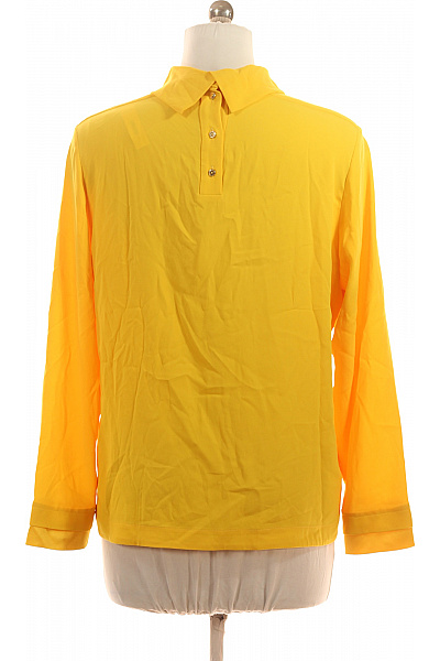 MARCCAIN Dámská žlutá triacetátová halenka se stojáčkem a dlouhým rukávem Velikost 4 | MARCCAIN | obrázek 2