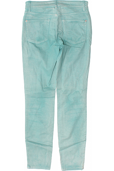 CAMBIO Dámské bavlněné džíny tyrkysové strečové skinny seprané Vel. 34 | CAMBIO | obrázek 2