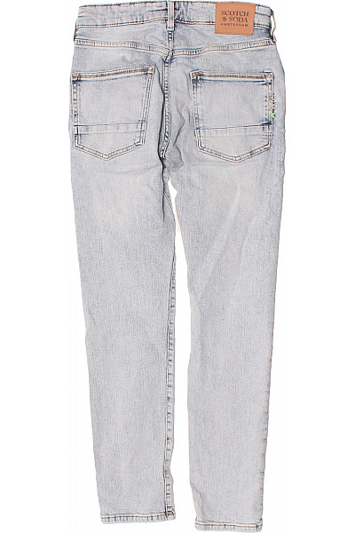 Scotch & Soda Dámské modré džíny seprané s kapsami rovné na knoflíky Vel. 29/30 | Scotch & Soda | obrázek 2