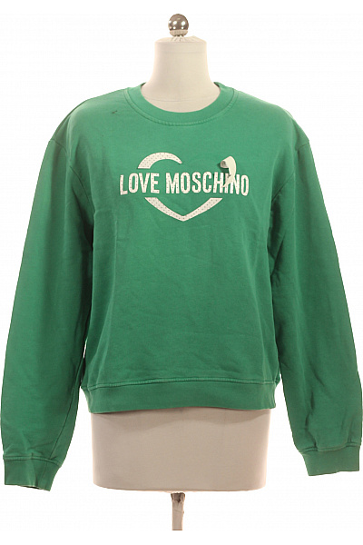 Dámská Mikina Zelená MOSCHINO Vel. 36
