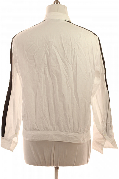 Neil Barrett Pánská Bílá Košile DlouhýRukáv Ležérní Street Pruhovaná Velikost l | Neil Barrett | obrázek 2