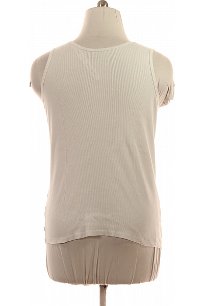 LAWRENCE GREY Bavlněné tílko bílé basic žebrované bez rukávů kulatý výstřih Vel. 3XL | LAWRENCE GREY | obrázek 2