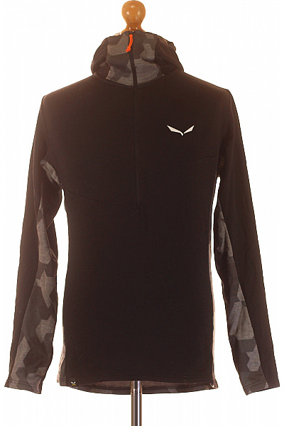 SALEWA Dámská polyesterová mikina s kapucí černá maskáčová outdoor funkční Velikost L | SALEWA | obrázek 2