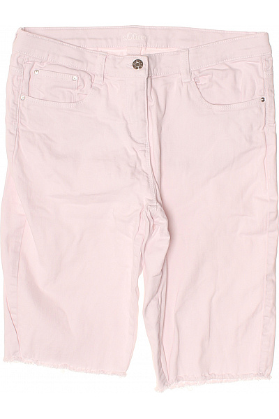 s.OLIVER Dámské bavlněné riflové kraťasy světle růžové ležérní s kapsami Vel. M | s.OLIVER | obrázek 2