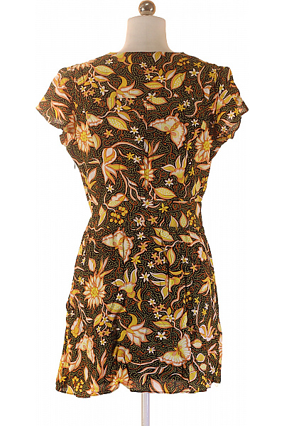 The Kooples Viskózové letní šaty černé květované boho mini volné Vel. 2 | The Kooples | obrázek 3