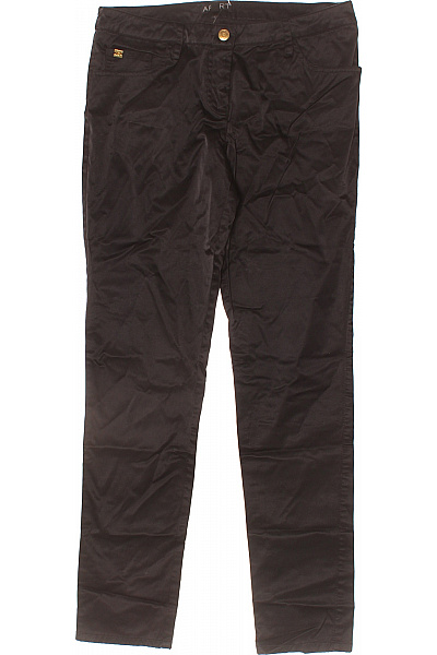 APART Dámské Tmavě Hnědé Manšestrové Kalhoty Rovné S Kapsami Ležérní Velikost 38