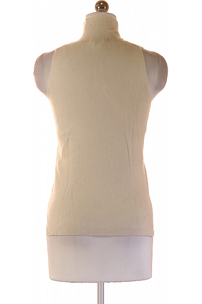 DOROTHEE SCHUMACHER Dámská vlněná pletená halenka béžová bez rukávů se stojáčkem Velikost 2 | DOROTHEE SCHUMACHER | obrázek 2