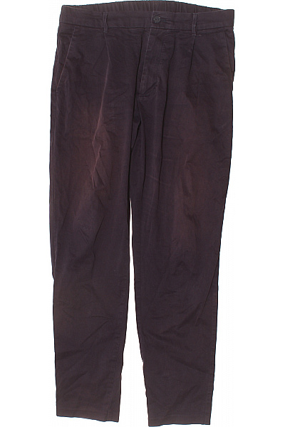 Calvin Klein Pánské Tmavě Hnědé Chino Volnočasové Volné Rovné S Kapsami Velikost M